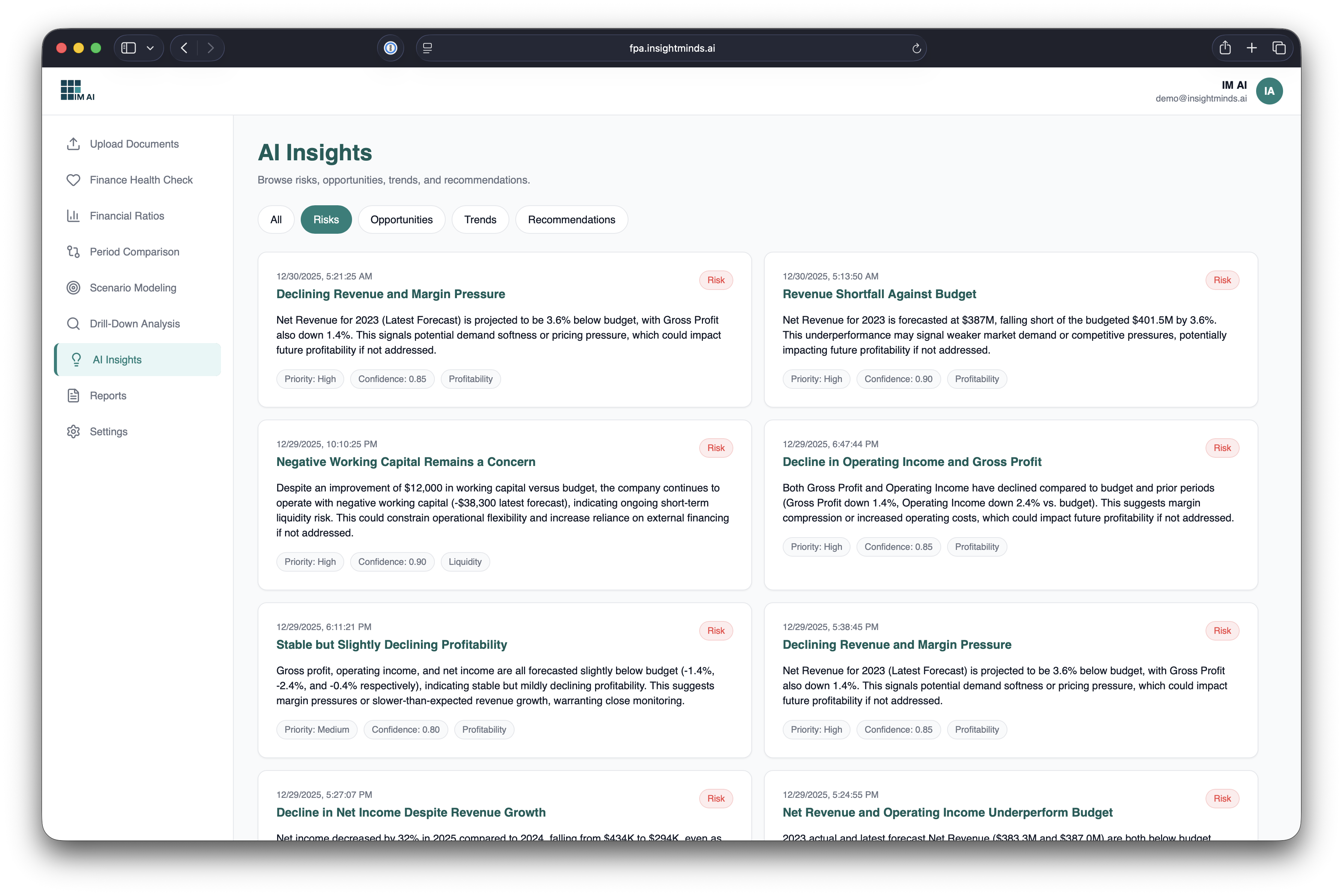 FP&A Agent screenshot 18